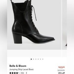 Nordstrom Black Lace-Up Boots